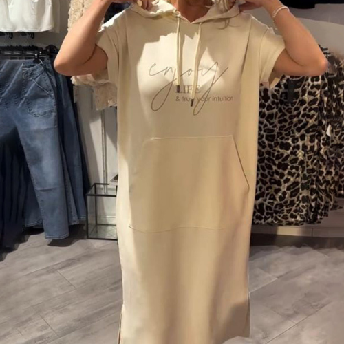 Saskia™ | Φόρεμα casual με κουκούλα