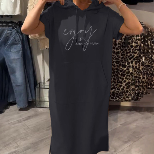 Saskia™ | Φόρεμα casual με κουκούλα