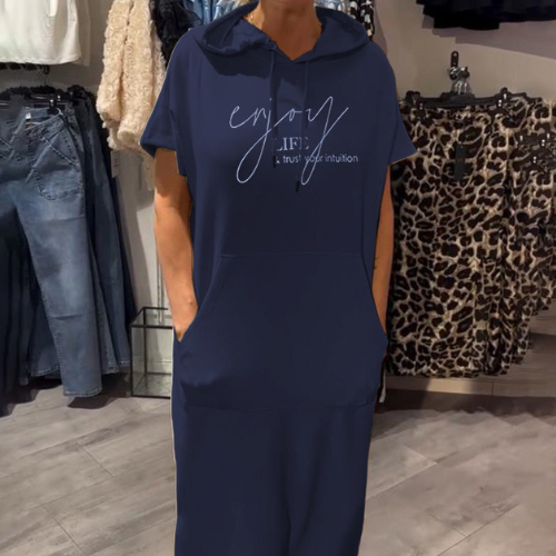 Saskia™ | Φόρεμα casual με κουκούλα