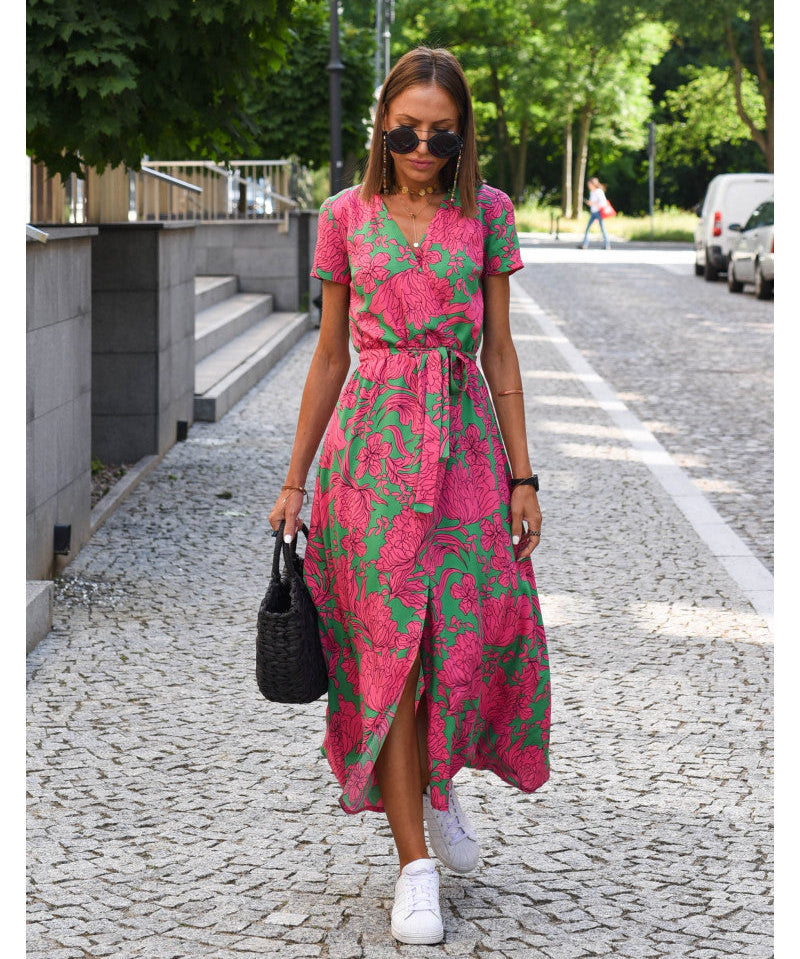 Amelie – Midi Floral Φόρεμα Ρυθμιζόμενο και Άνετο